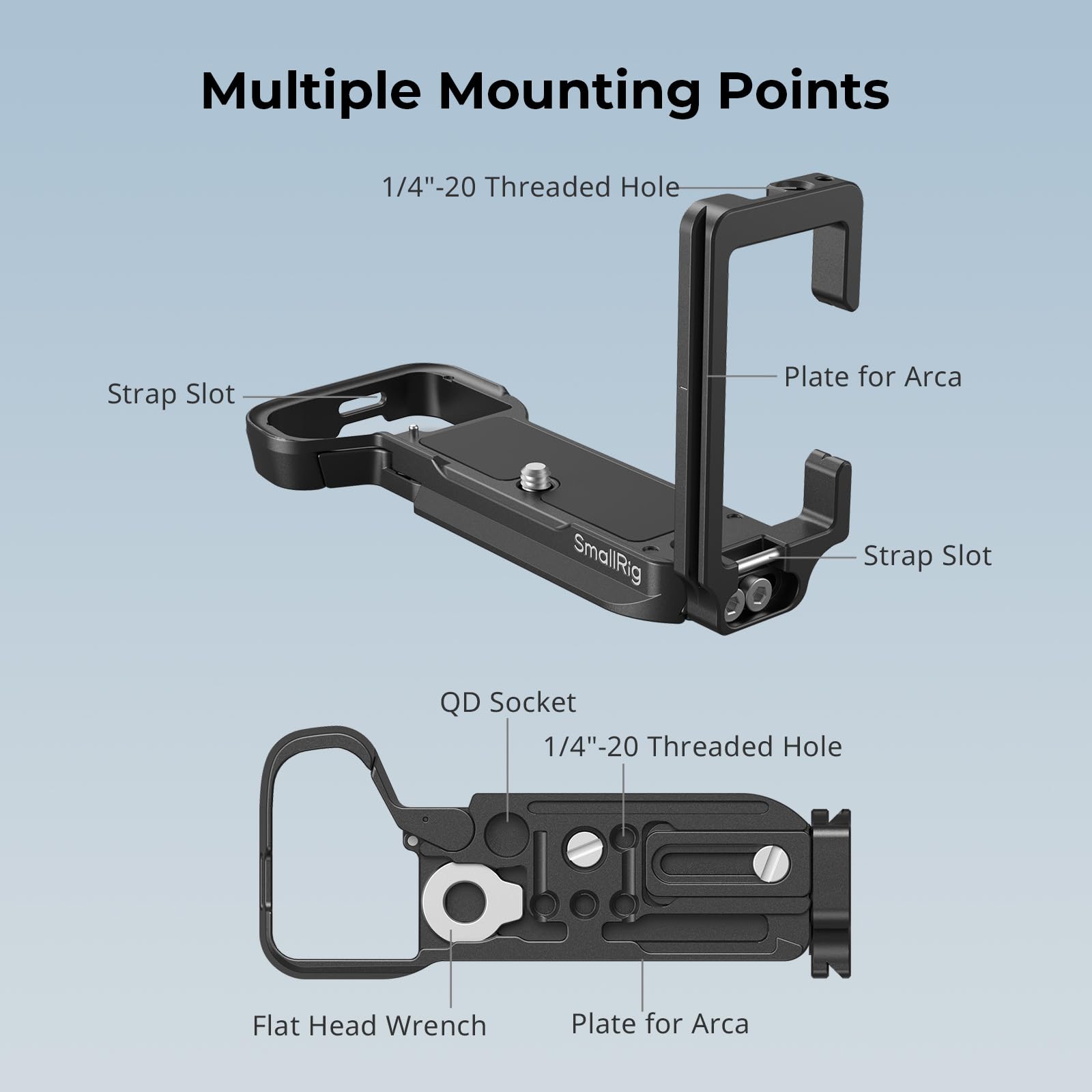 K gabbia SmallRig per Sony ZV-E10 II con piastra a sgancio rapido Arca-Swiss per DJI RS 2 / RSC 2 / RS 3 / RS 3 Pro, treppiede 4867  44