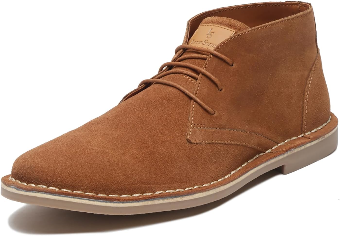 LOUIS STITCHSuede Leather Chukka Boot for Men | High Ankle Casual Office & Trekking Shoes | Hiking Boot | Stitch Down Desert LSSD