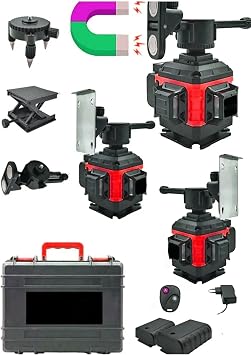 Alman 256 Vf 16 K e Otomatik Hizalama Lazer Metre 360 Derece Yatay Dikey  apraz Kumandal
