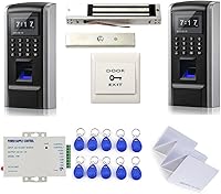 Vista 9 de MENGQI-CONTROL Kits completos Biométrico de huellas dactilares RFID Sistemas de control de acceso de contraseña + 600lbs Force Electric EM Magnetic