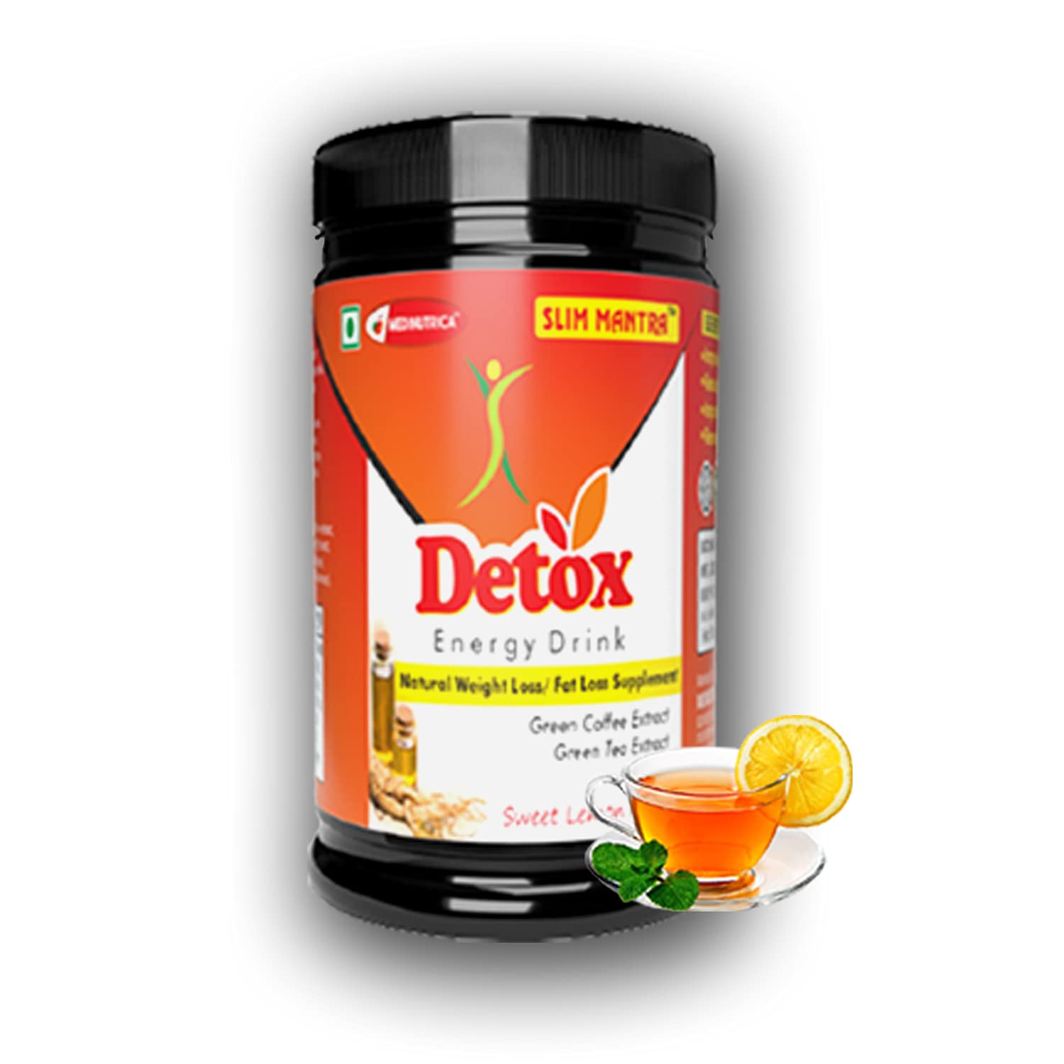 MEDINUTRICA Slim Mantra Detox Herbal Tea Energy Booster Slimming Tea Special Combination of Ginseng Extract + Green Coffee Extract + Green Tea Extract-50gm (Sweet Lemon Flavor) (B08WJB8NHJ) Amazon Price History, Amazon Price Tracker