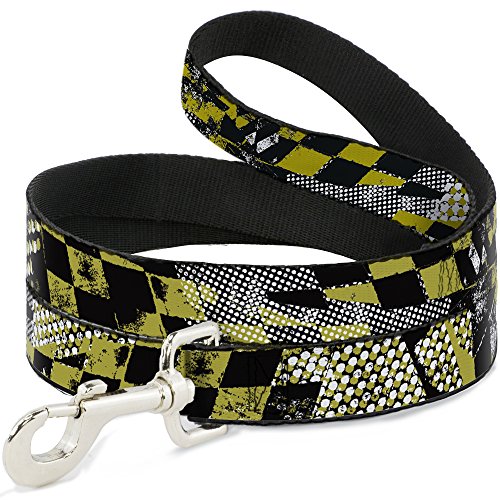 Laisse graphique design damier vert Buckle Down pour animaux