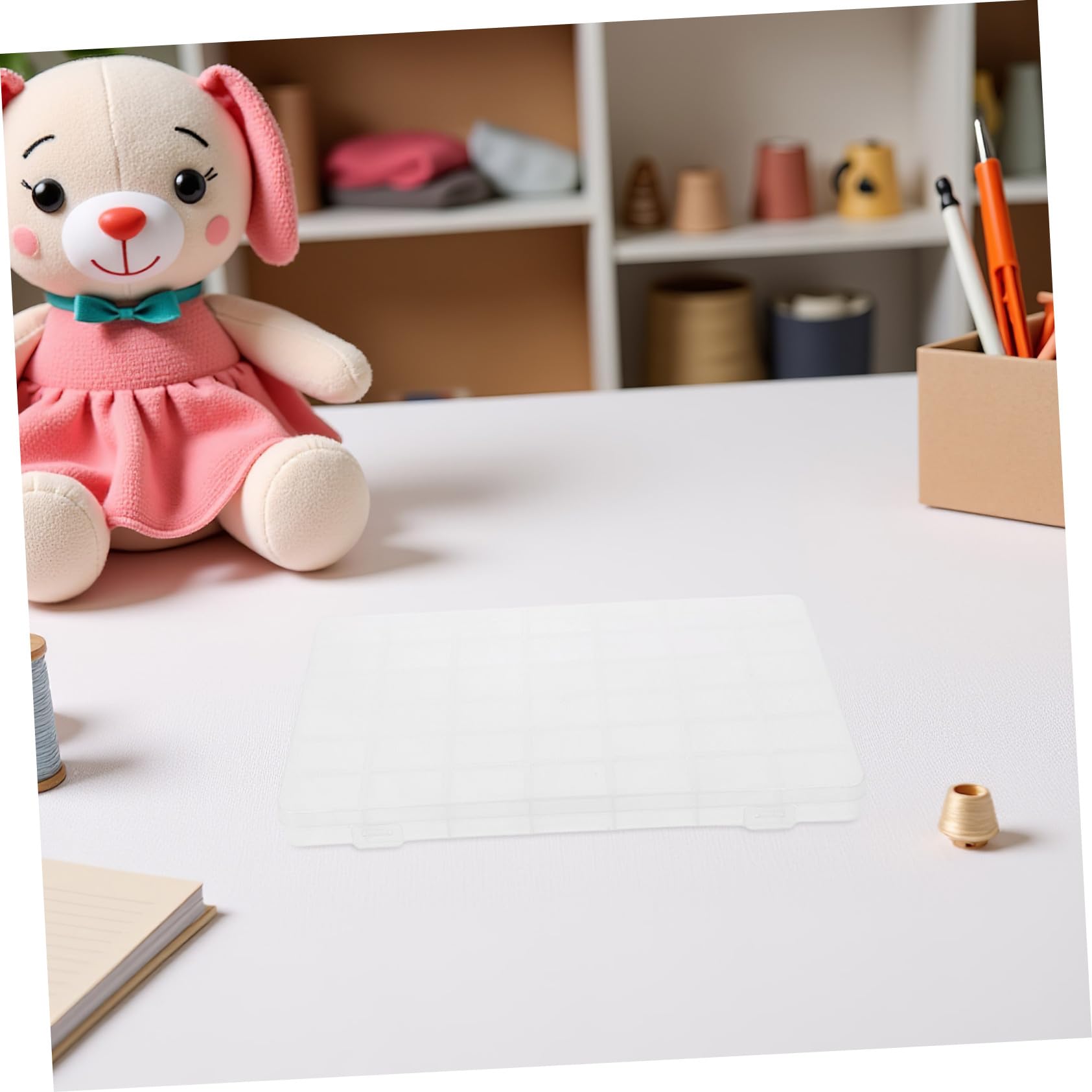 Operitacx 5pezzi Contenitori per Perline in Plastica Organizer Trasparente Divisori Rimovibili Scatola di Immagazzinaggio Organizzatore per Arti e Mestieri Multiuso per Piccoli Oggetti