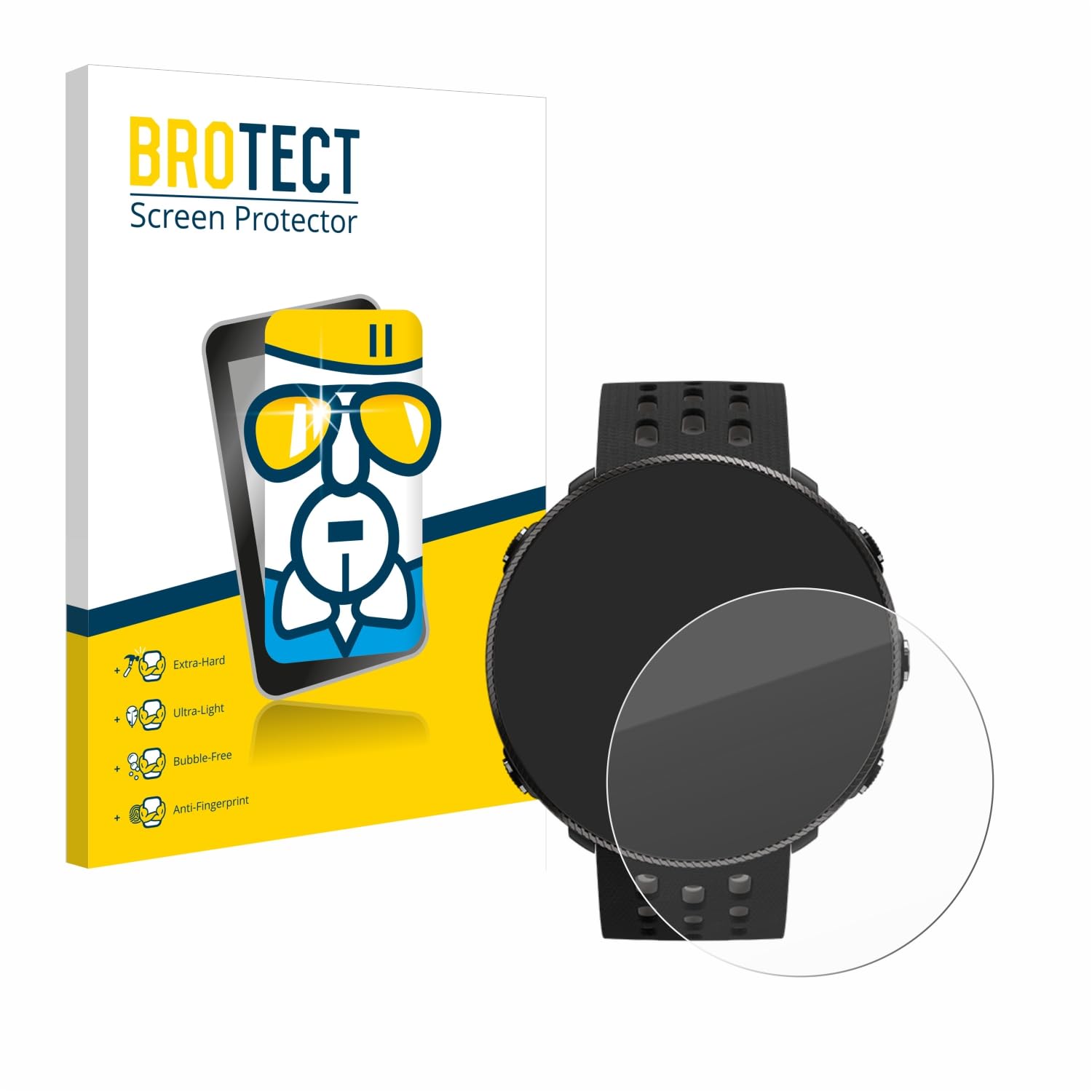 Brotect AirGlass Pellicola Protettiva In Vetro Ibrido Per Polar Unite - Durezza 9H E Anti-impronta