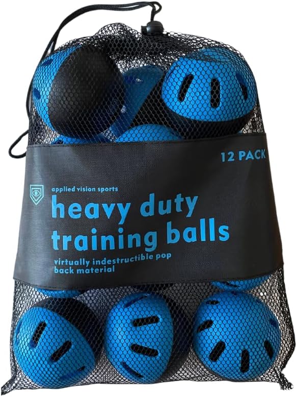 Applied Vision Sports Baseball Training Balls - Ultra-Durable, Crazy Movement Warm-up, Limited Flight Hitting Balls