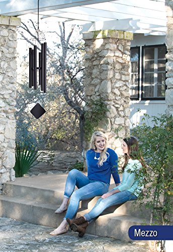 Music of the Spheres - Pentatonic Mezzo, Small-Medium Handcrafted Wind Chime, Precision Tuned, Weather-resistant Unique Outdoor Wind Chimes, 38\"
