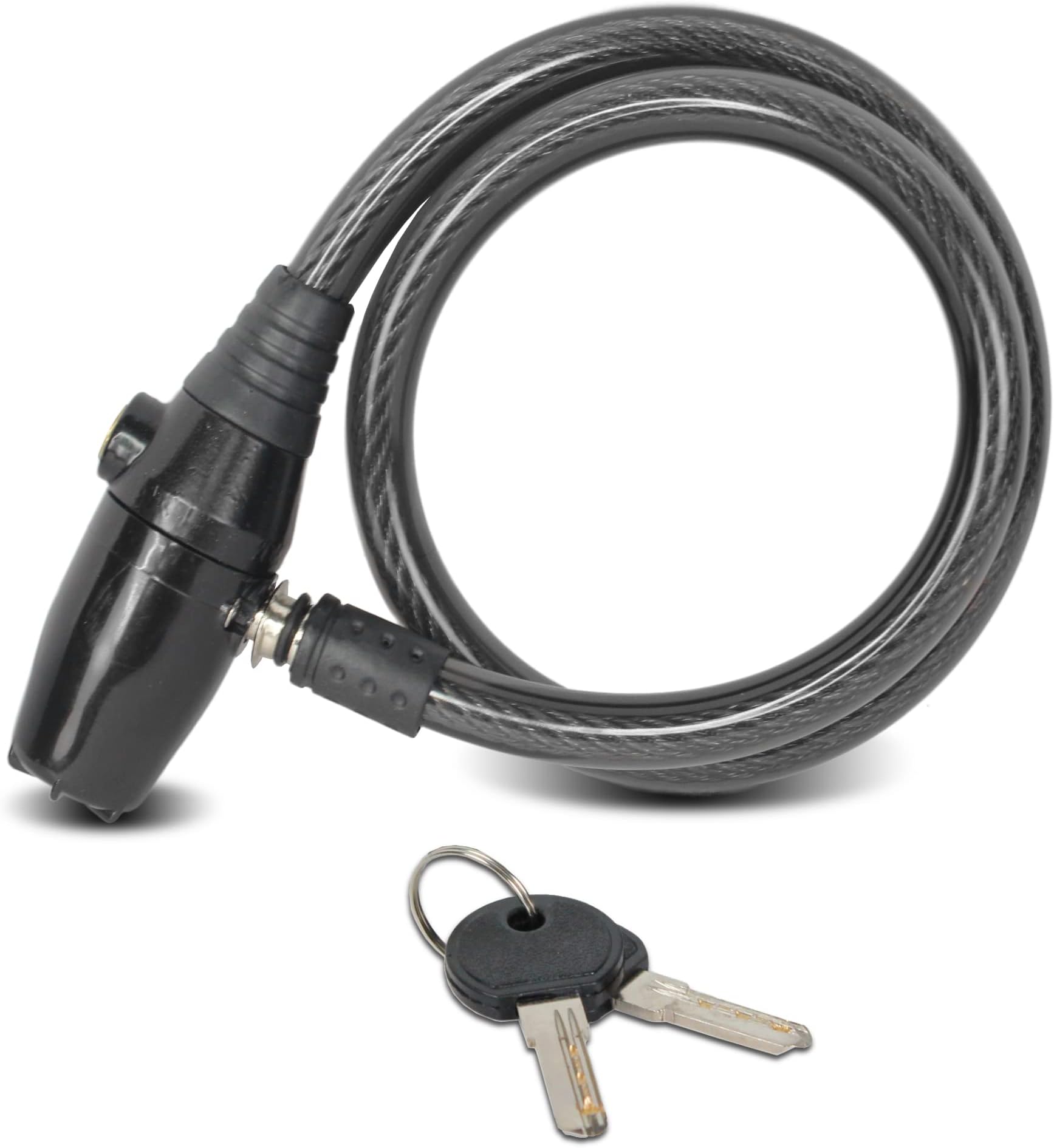 Alarmed Cable Lock - High Security Cable Bikes, Bicycles, Scooters, Garden Gates, Securing Helmets with Motorcycles