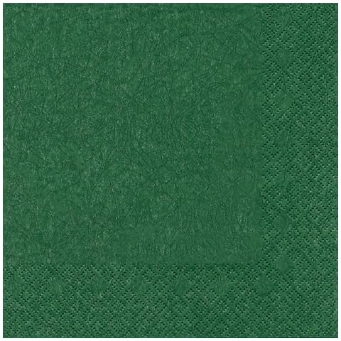 20 Timeless Dark Green Napkins 33x33 cm Cover