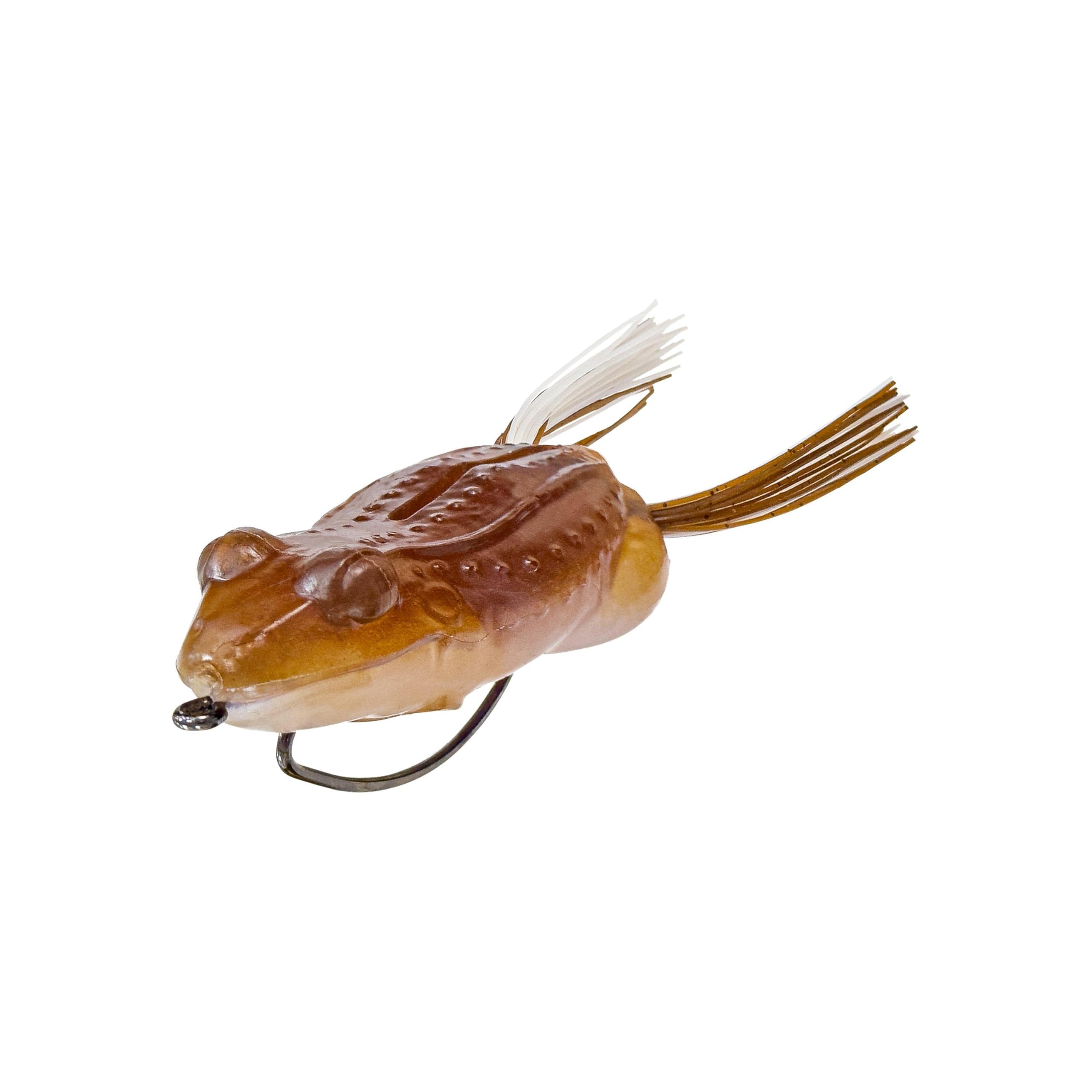 Savage Gear Tough Frog Scented Fishing Lure Tan Frog, 3.5 in, 2, Topwater Bass Bait