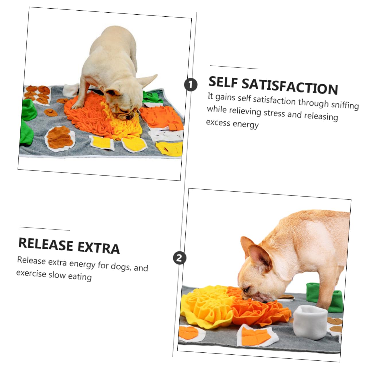 BESPORTBLE Tapis Renifleur pour Chien Distributeur Aliment Lent Jeu Odorant Stimulant
