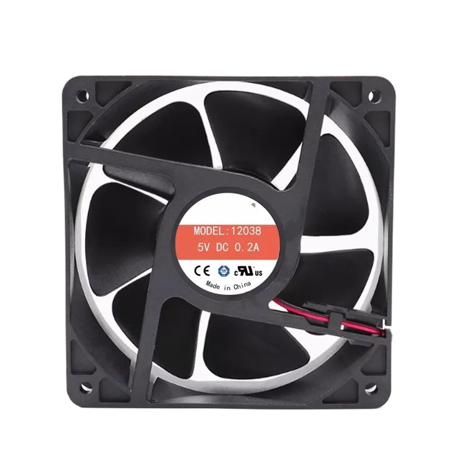 Vdoqtljt One Color 120Mm Cooing Fan 120X120x38mm1 12038 5V 12V 24V 48V Dc 110V 220V(110V 2Wire)