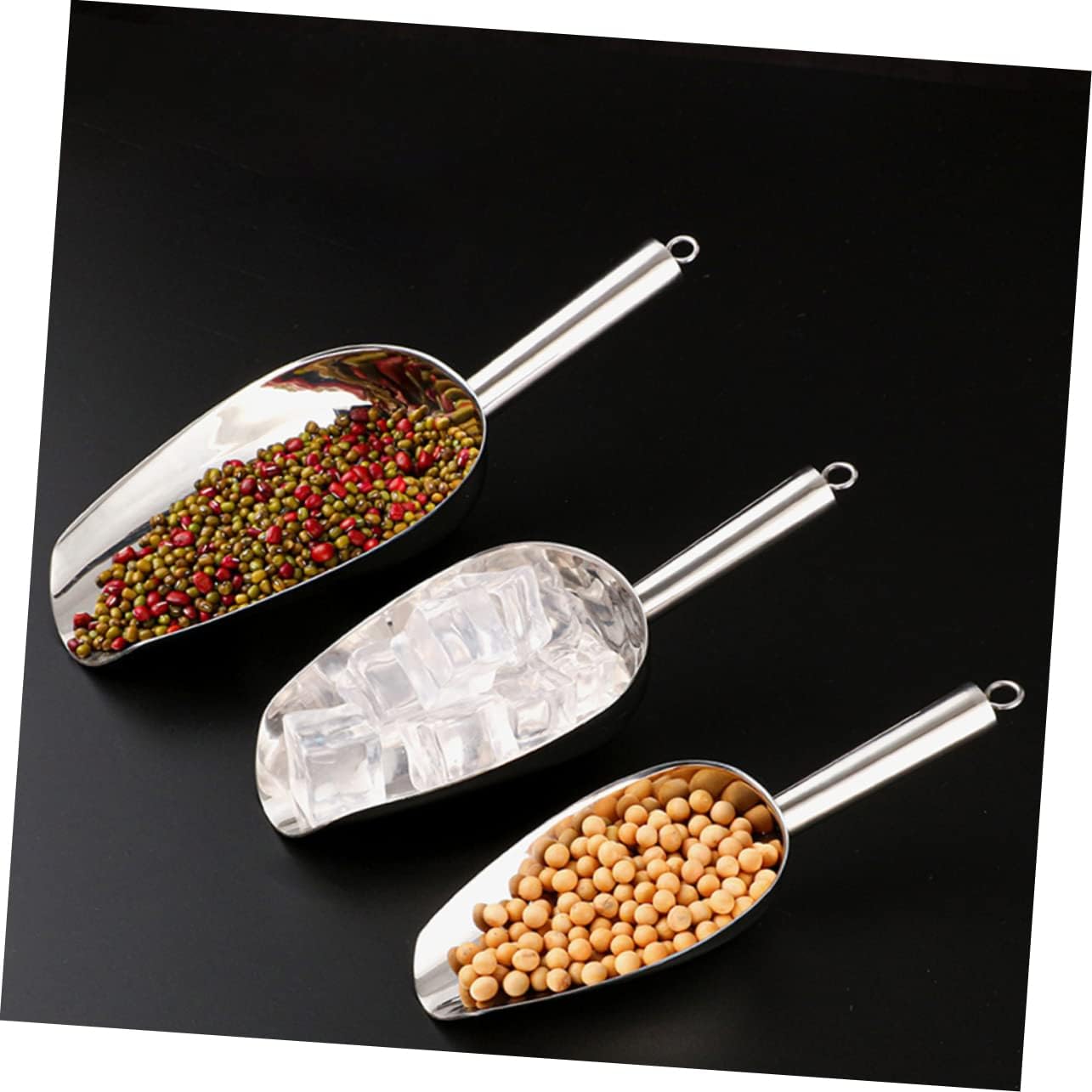 Ice Bucket Ice Shovel Clip 2pcs Ice Tongs Non-slip for Kitchen and Supermarket Use