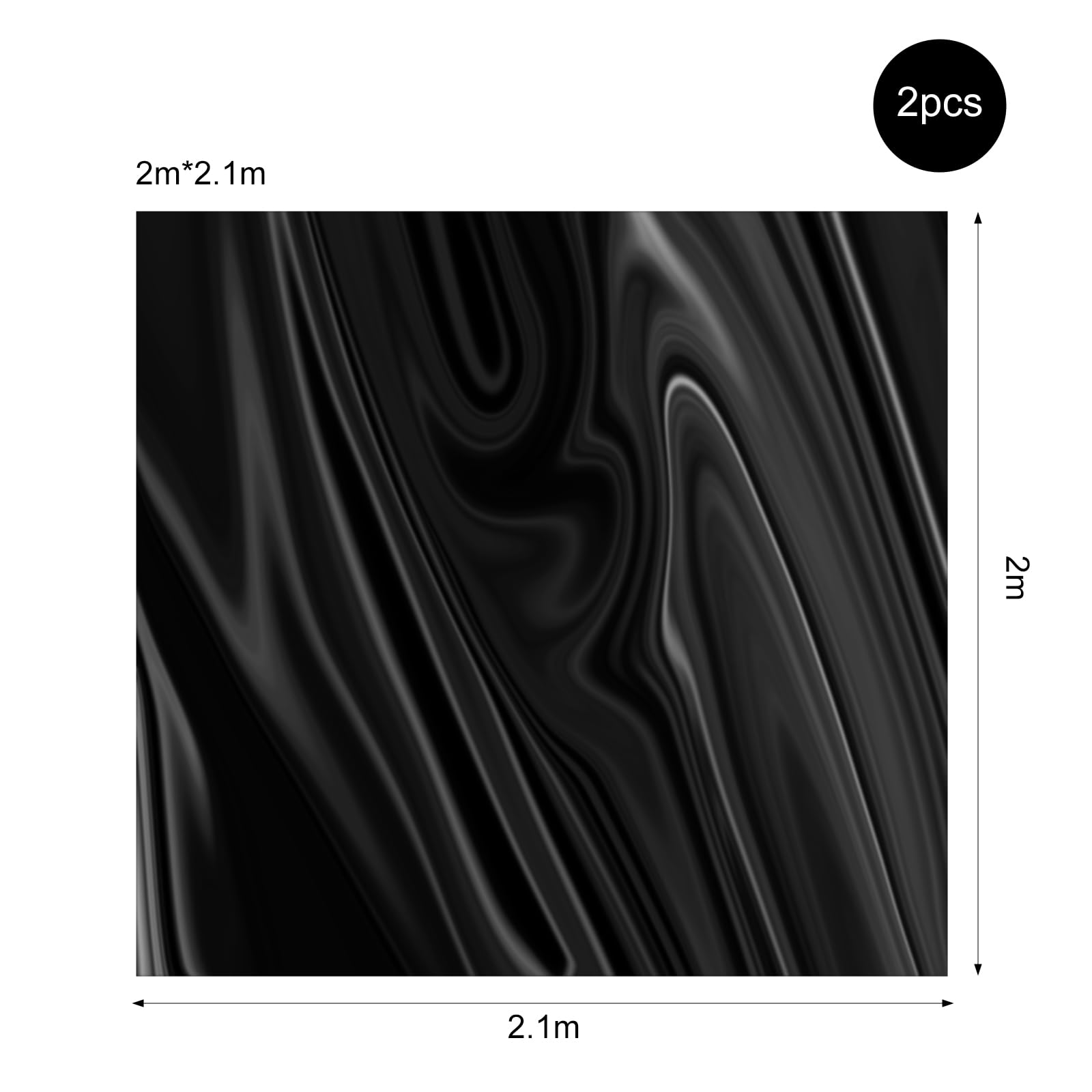 Set di 2 lenzuola impermeabili in PVC, 210 x 200 cm