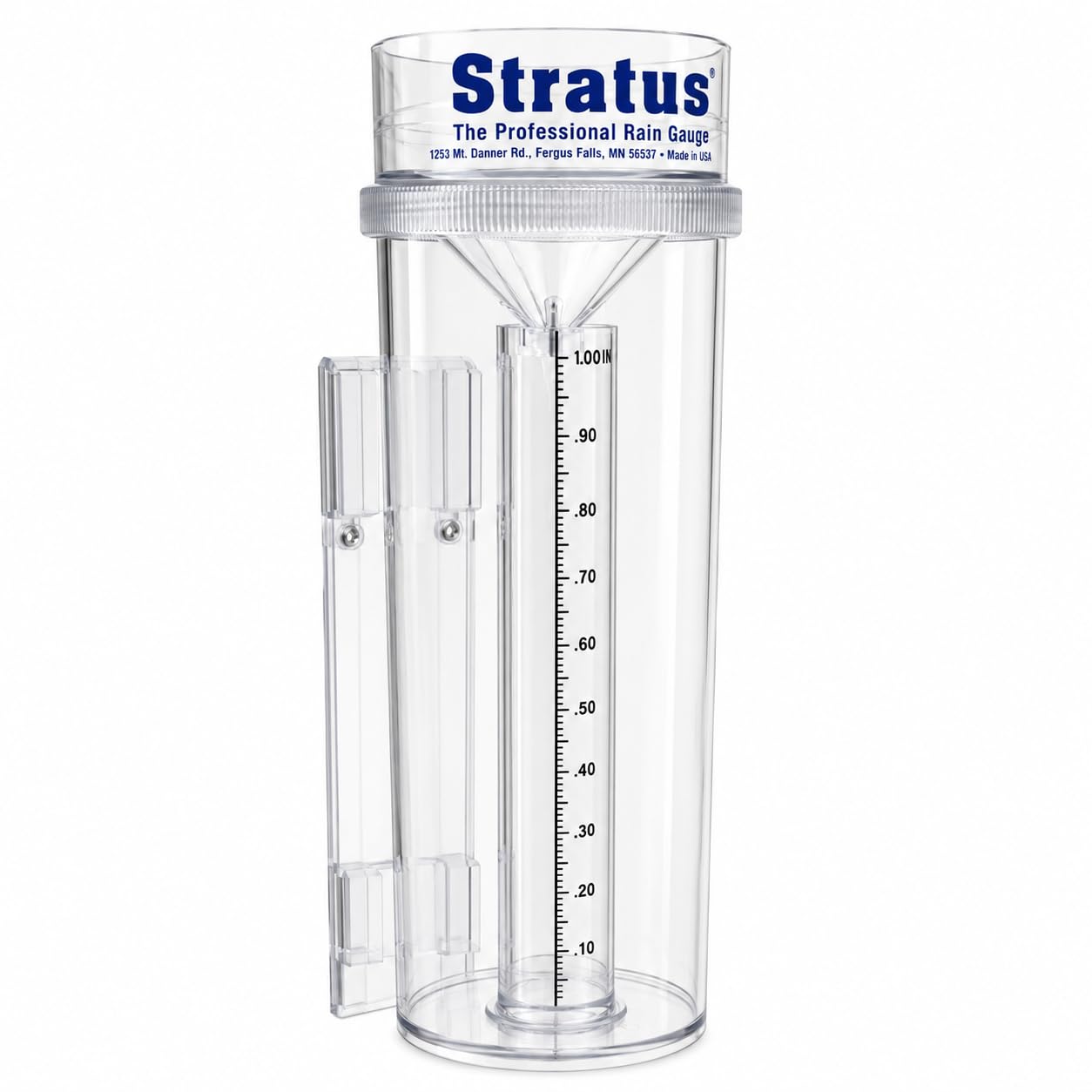 Stratus Precision Rain Gauge | Manual | 0.01" Accuracy | Made In USA