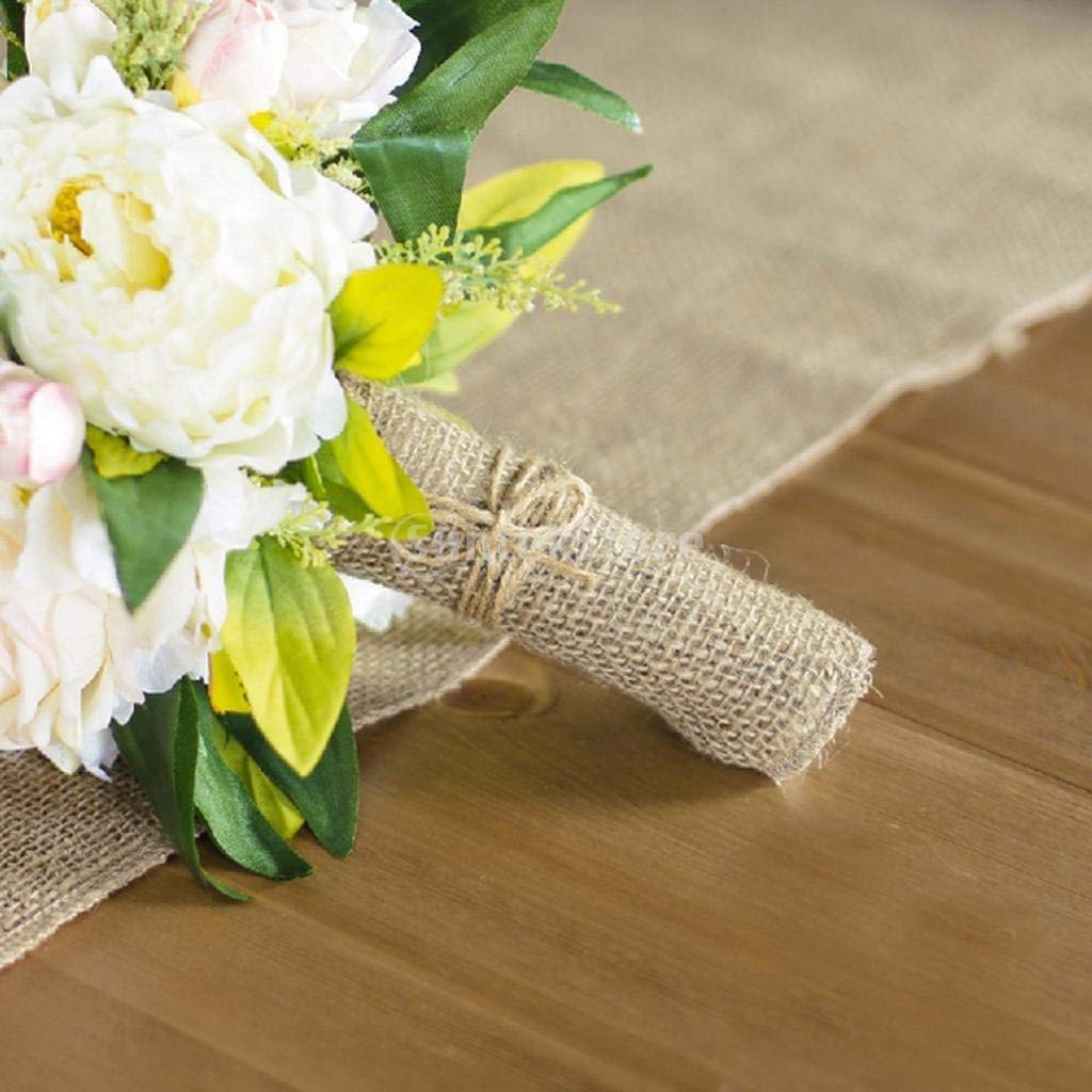50 m Schleifenband aus Jute, für Weihnachten, Hochzeit, Handwerk, Party, Dekoration, Weihnachten, Basteln, 6cm