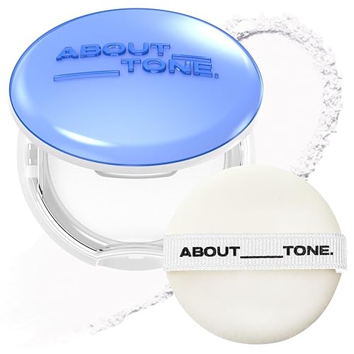 ABOUT TONE Air Fit Powder Pact 0.28 oz – Polvo prensado de fijación de maquillaje compacto con espejo y textura aireada y ligera, ajuste de