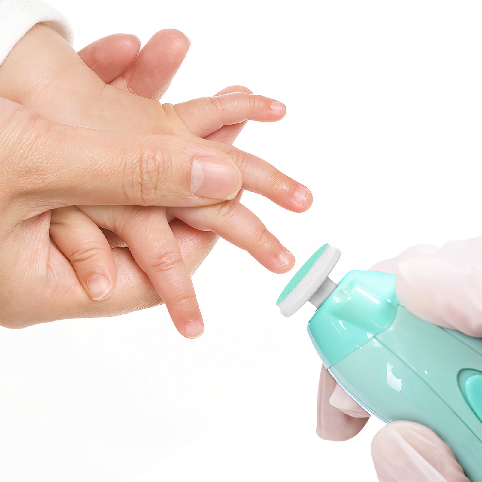 FOMIYES Electric Nail Trimmer Replacement Pads 24 Pcs Nail Grinding Heads for Baby Toddler Easy to Install Replace