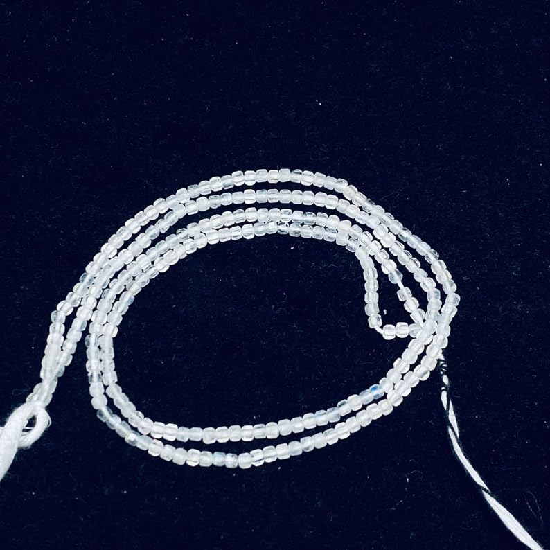 Perles en pierre précieuse quartz naturel 3mm pour vos bracelets d'été DIY