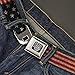 Buckle-Down Seatbelt Belt - Vintage US Flag Stretch - 1.5