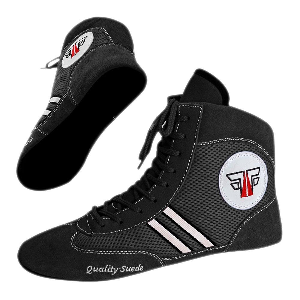 FOX-FIGHT Sambo buty do sportów walki, wysoka jakość, zapaśnictwo, do sportów walki, skórzane buty z zamszową podeszwą
