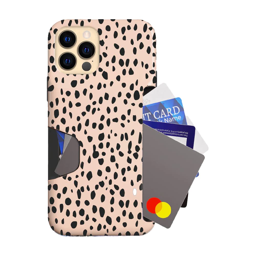 VELVET CAVIAR Compatible with iPhone 13 Pro Max Wallet Case for Women - Credit Card Holder - Slim, Protective Design [8ft. Drop Tested] - Spotted