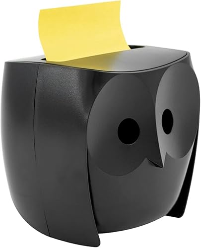 Miniatura 6 de Post-it Dispensador de notas de búho, incluye 1 bloc de notas emergentes Post-it de 3 x 3 pulgadas, 45 hojas (OWL-330-BK)