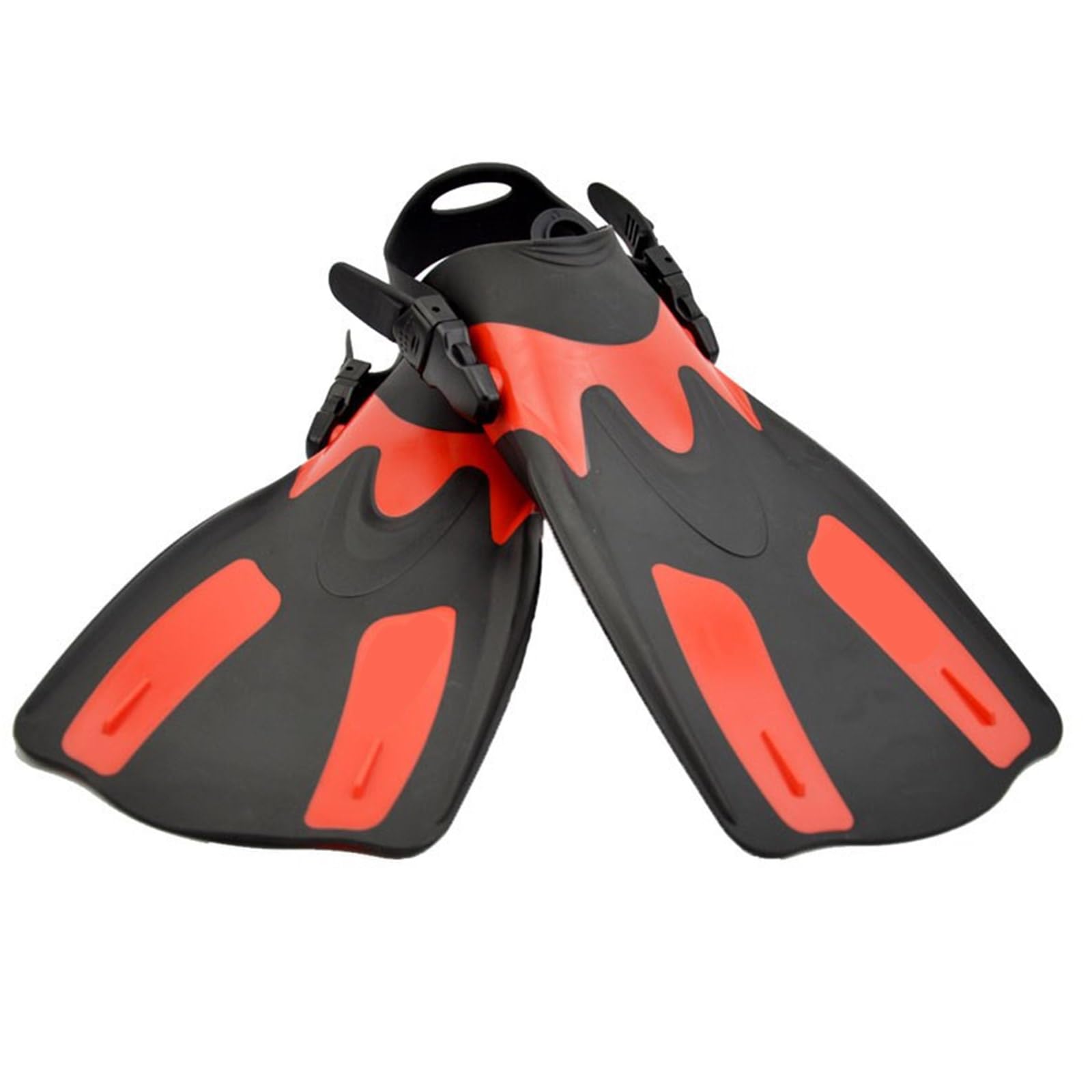 Palmes de plongée courtes et confortables - Taille de voyage - Réglable - Pour la plongée et la natation - Palmes de natation réglables pour adultes