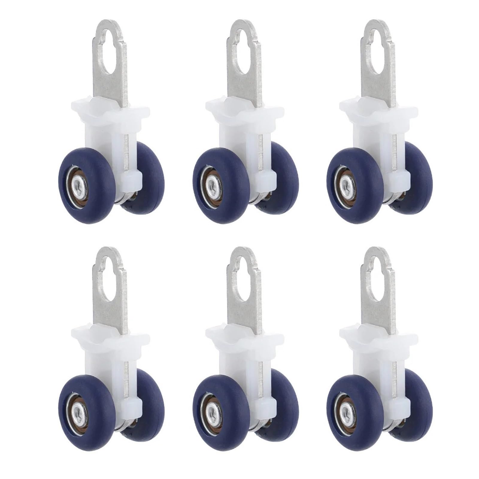 Curtain Track Glider Rollers 12pcs Curtain Track Sets Ceiling Rollers Window Glider Hooks Accessories For Drape for Shower Curtain