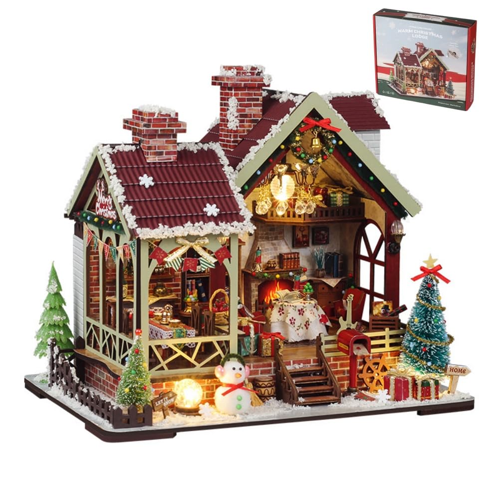 Amazon.co.jp: AOUCNミニチュアハウスキット、木製、DIYモデル、素材