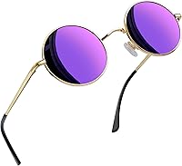 Joopin Small Round Hippie Sunglasses Polarized UV400 Women Men - Lightweight Retro Circle Shades