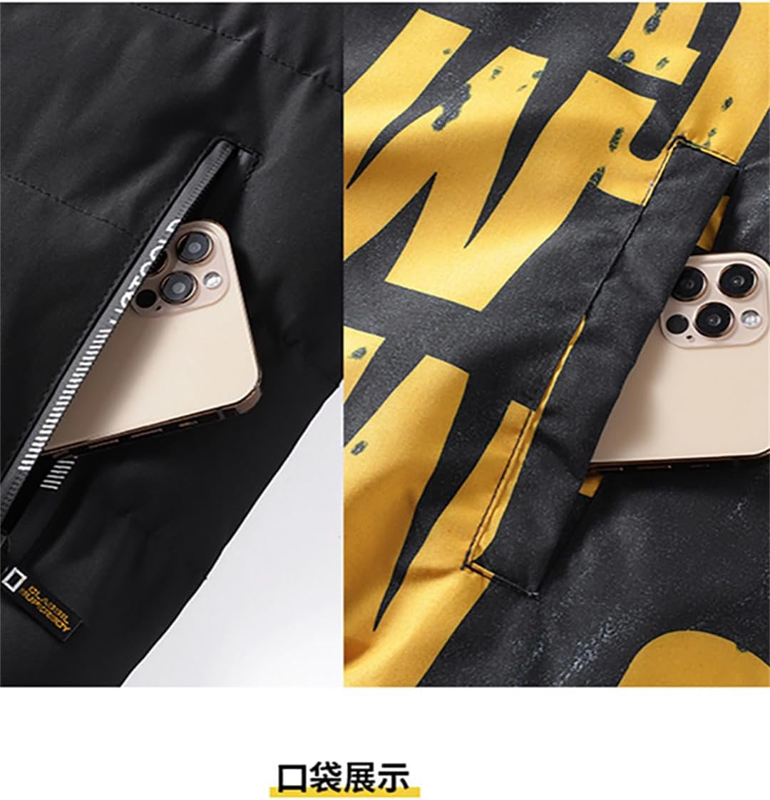 Men Reversible Winter Jacket Outdoor Hooded Parkas Winter Male Jacket Parka Coat Wear Down Jackets