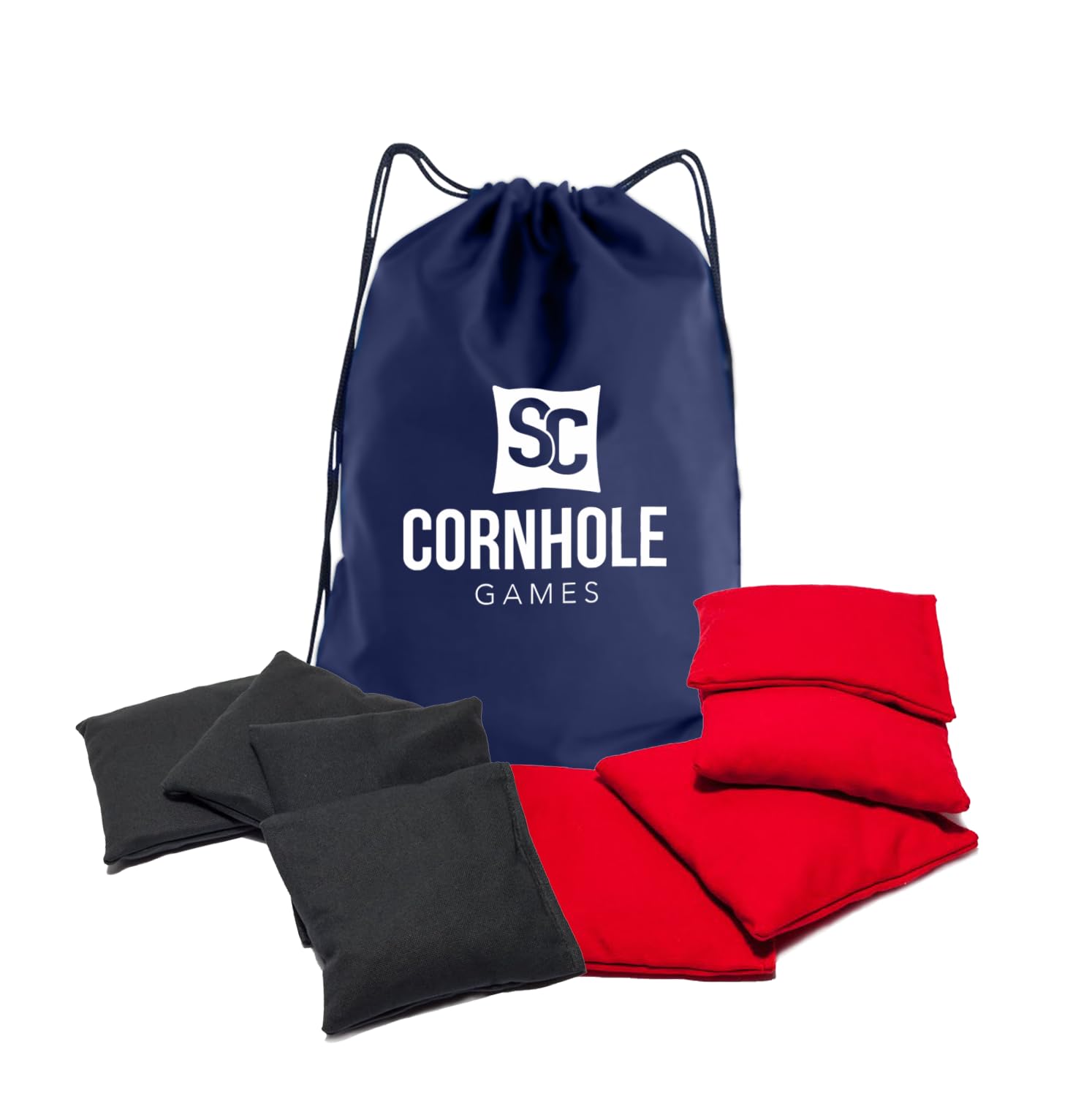 Weather Resistant Cornhole Bags (Set of 8) - Professional Regulation Size/Weight (16 oz) - Use on Pro Corn Hole Boards or Bean Bag Toss Sets