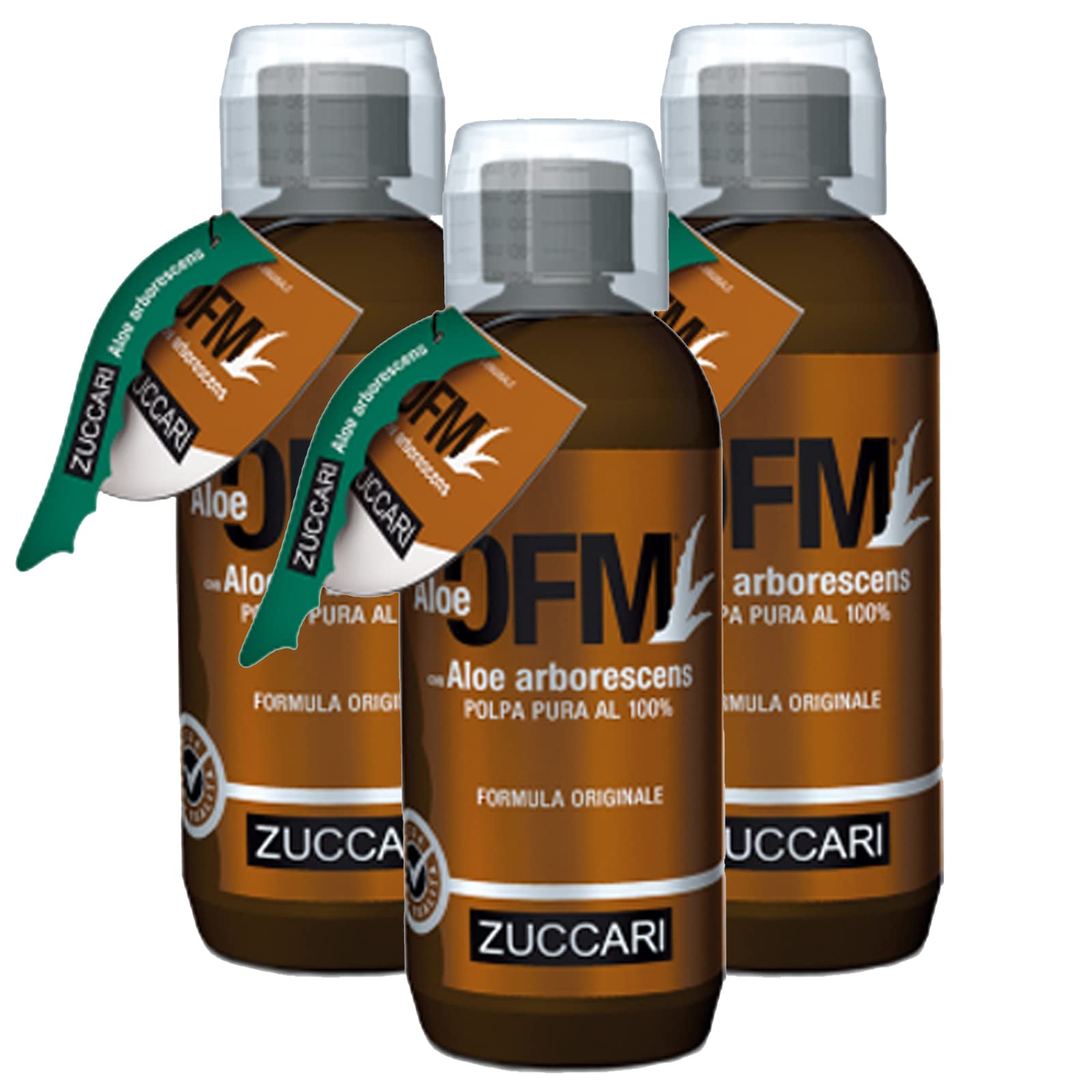ZUCCARI - Aloe OFM con ALOE ARBORESCENS formula 500ml 3 CONFEZIONI