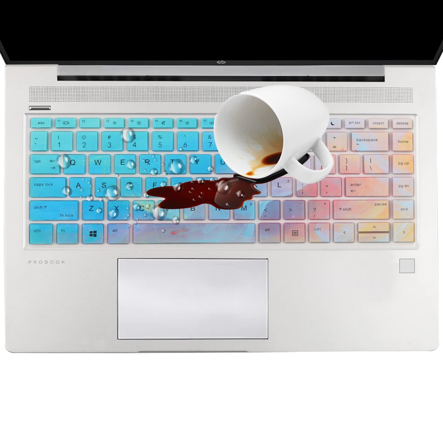 Colorful Keyboard Cover for 14" HP ProBook 440 445 640 G5 G6 G7 G8 G9 G10 |HP ProBook 430 G5 |HP ProBook x360 440 G1 Keyboard Protective Cover Skin (Not fit Probook 430/440/640 G1 G2 G3)