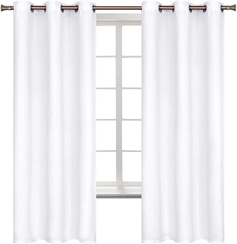 Miniatura 1 de BGment Cortinas para oscurecer la habitación de 63 pulgadas de largo, cortinas con aislamiento térmico con ojales, cortinas de tratamiento de