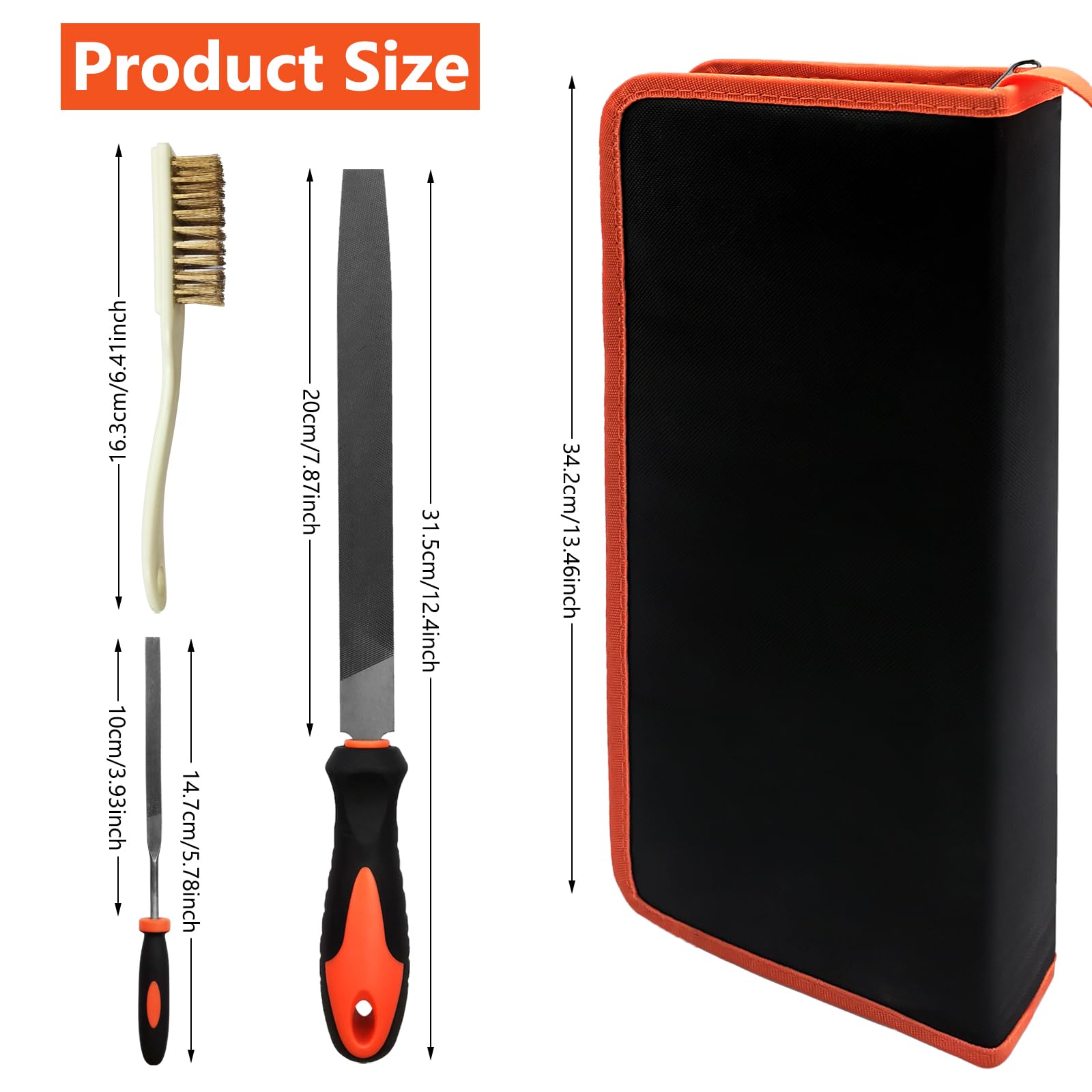 Metal File Set 49PCs Professional Files Tools with Case - Image 2
