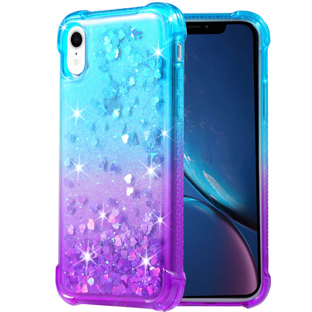 iPhone Xr Case, Flocute iPhone Xr Glitter Case Gradient Series Bling