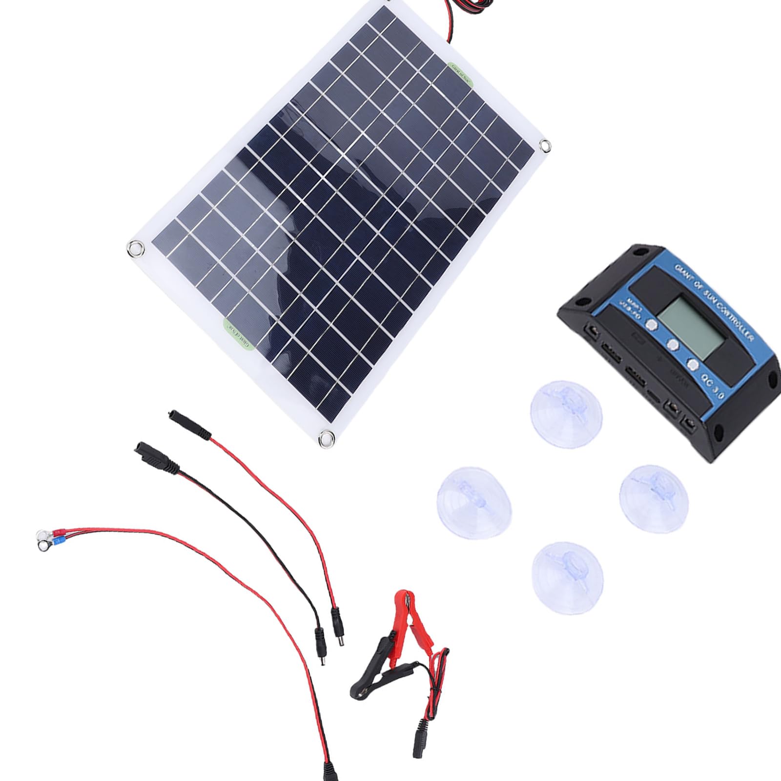 Flexible Photovoltaic Power Generation 50W Set Highlighting Monocrystalline Panel and MPPT Controller Excellent for Low Power Demands and Off Framework Living Mppt Controller