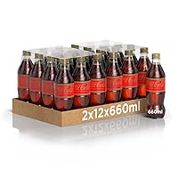 Coca-Cola Senza Caffeina – 2x12 Bottiglie da 660 ml, Tutto il Gusto di Coca