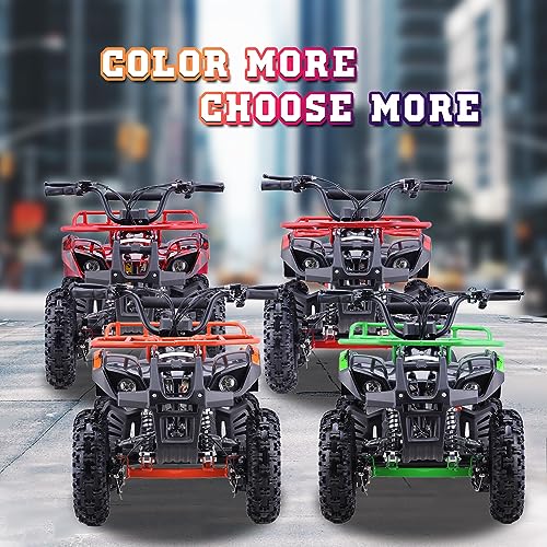 HOVER HEART Dirt Quad 500 for Kids Teenager, 36V Electric 4-Wheeler for Teens, X-Large Metal Frame, Speed Control, Suspension, Disc Brake, Charger Included (Green)
