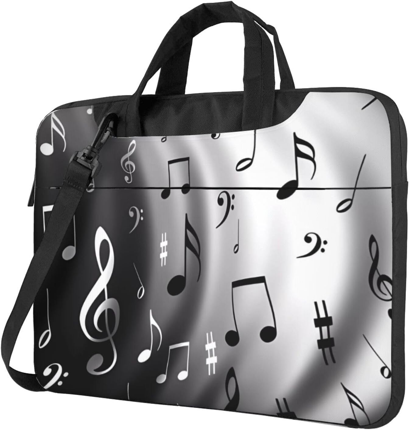 Music Notes Print Printed Laptop Case, Waterproof Laptop Sleeve, Funny Laptop Carrying Case,13In