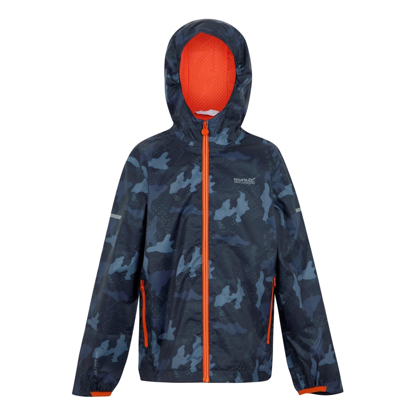 Regatta Unisex Kids Printed Lever II Waterproof Jacket Walking Hiking Coat