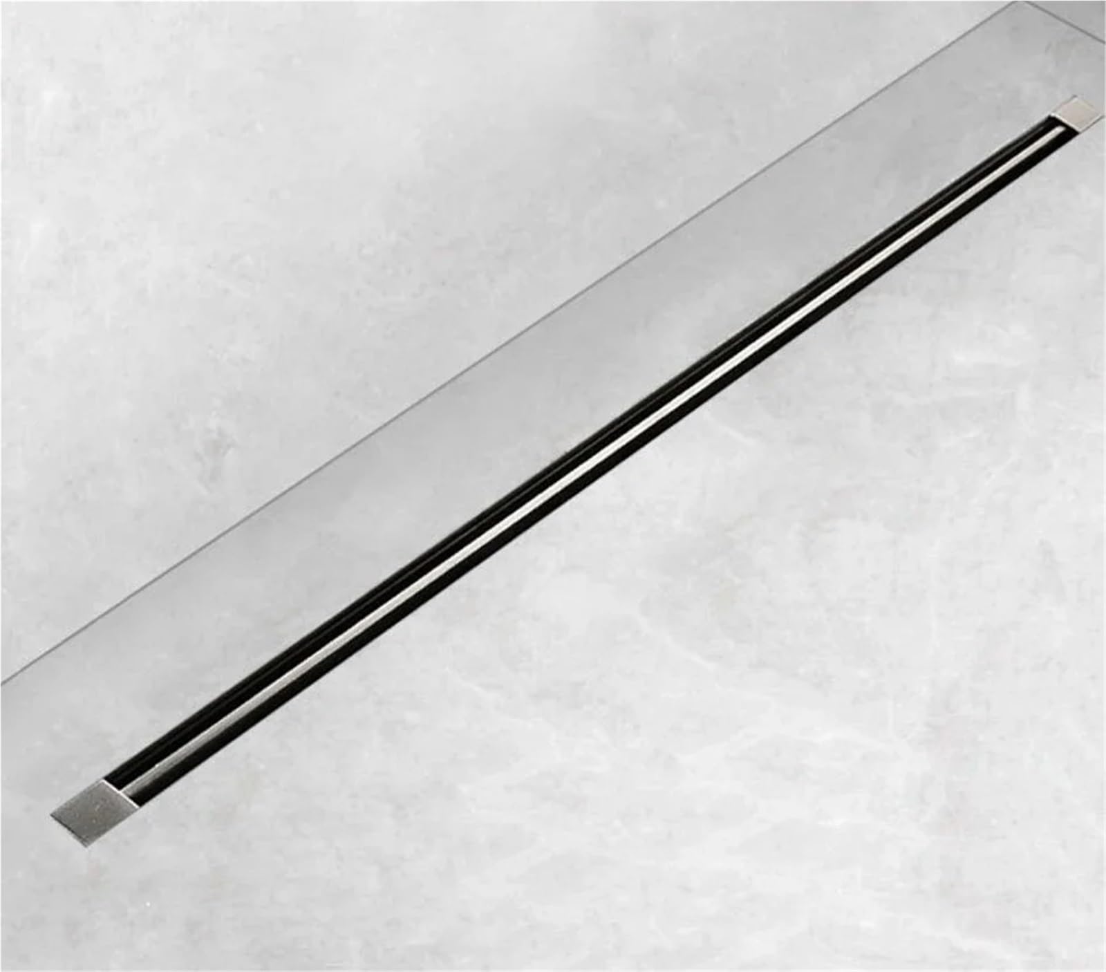 Desague Ducha Trampa de Suelo Cepillado 32cm Ancho, Drenaje Lineal baño, Acero Inoxidable Grueso