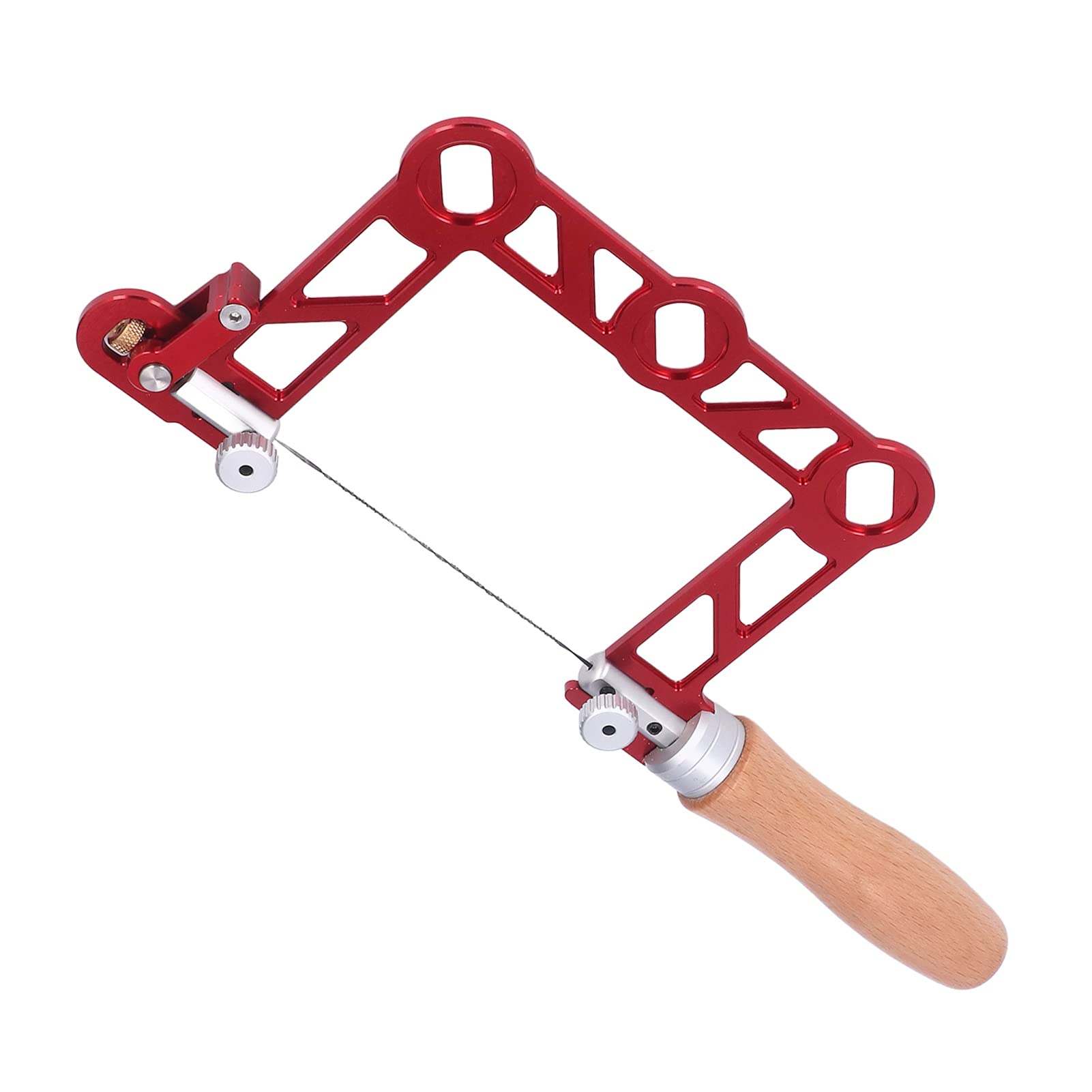 Naroote Mini Sierra de Mano para Carpintería, Sierra de Calar Duradera en Forma de U para Procesamiento de Metales de Joyería, Agarre Cómodo para Largas Horas de Funcionamiento, Cuerpo de Aleación