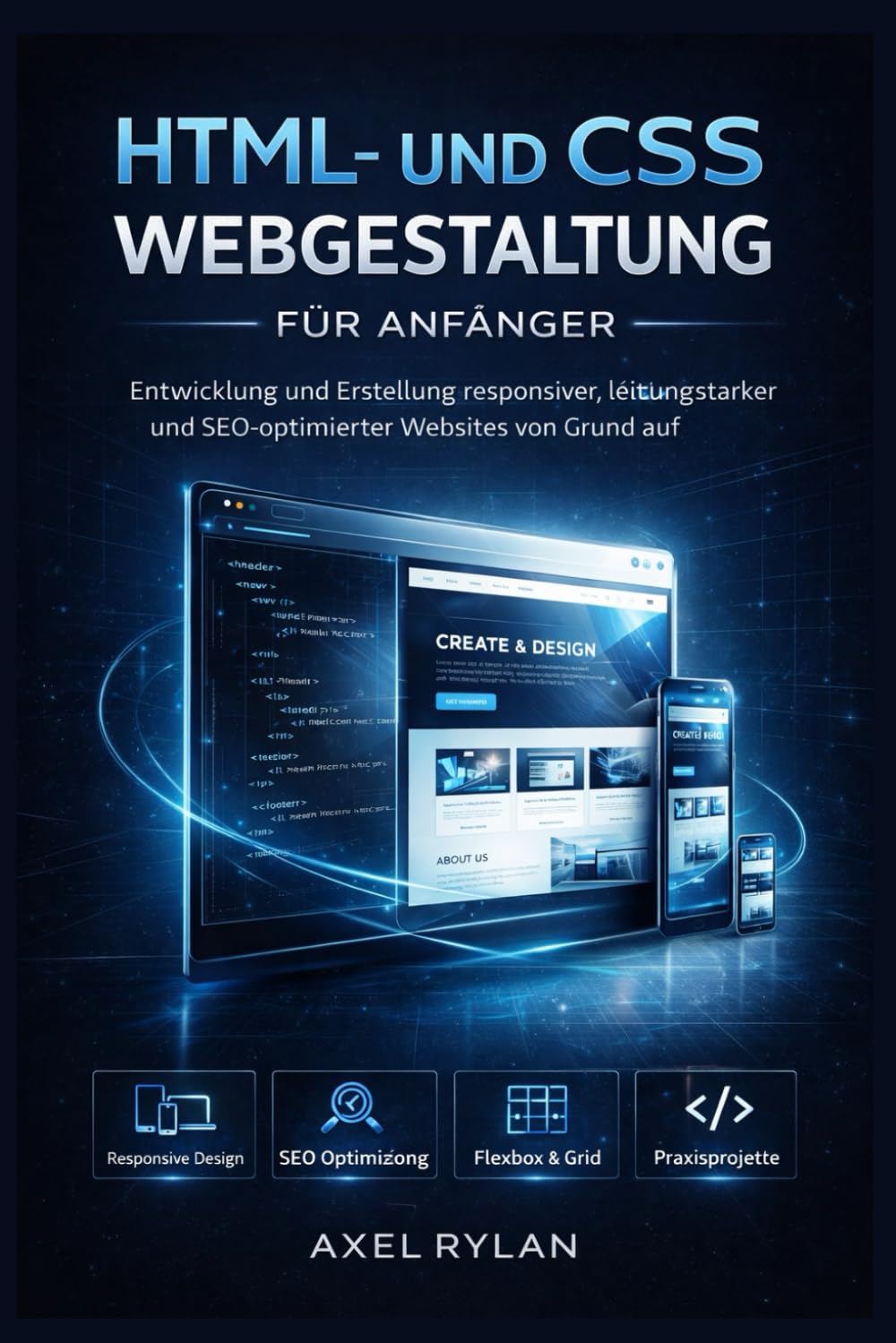 HTML- UND CSS-WEBGESTALTUNG FÜR ANFÄNGER: Entwicklung und Erstellung responsiver, leistungsstarker und SEO-optimierter Websites von Grund auf