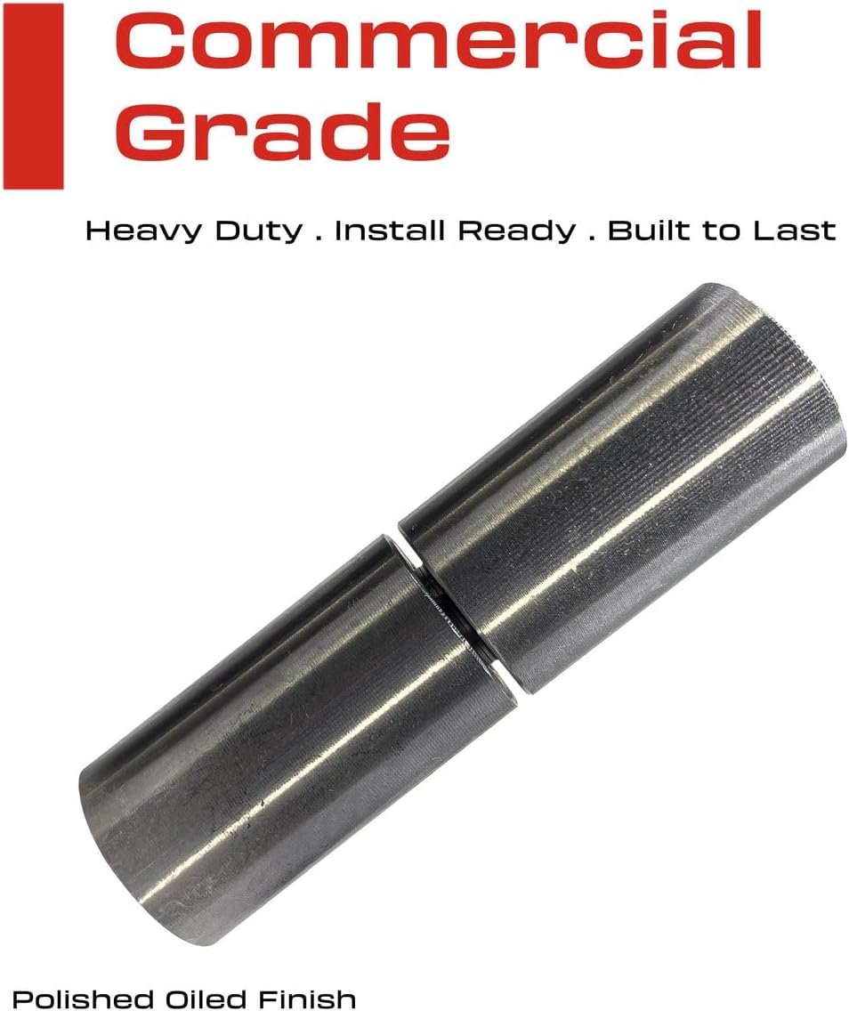 4.75' Inch Weldable Barrel Hinges Heavy Duty Gate Hinges Weld On Hinges Carbon Steel Polished Finish