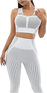 Women's Yoga Outfits 2 Piece High Waisted Leggings with Sports Bra Gym Clothes Sets Prime Early Prime Early Access Deals Early Access Prime Deals Canada Prime Early Access