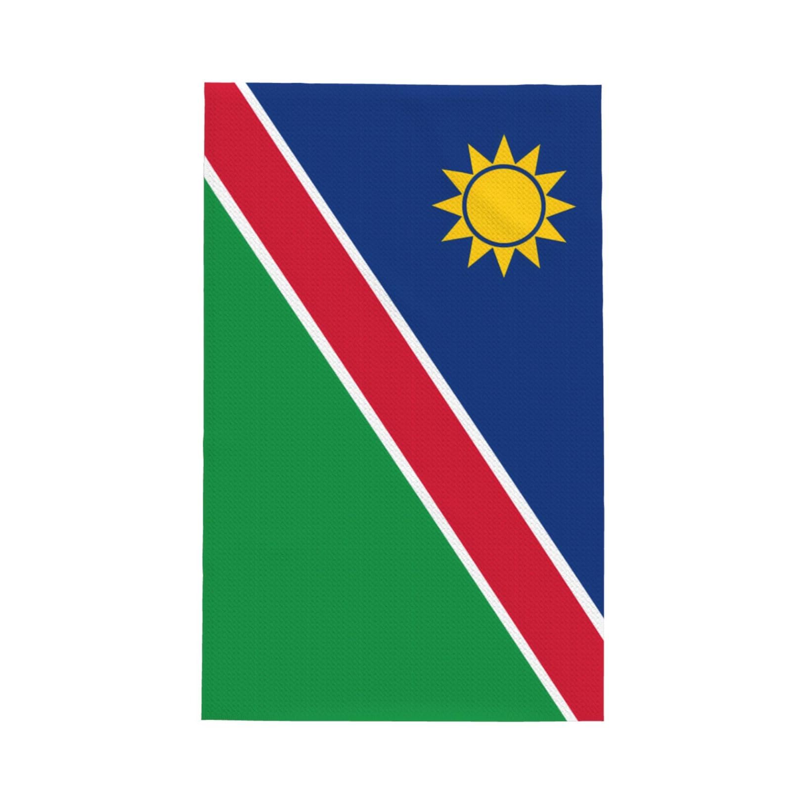 SXZVVBN Flag of Namibia Super Absorbent Microfibre Waffle Towels Fast Drying Dish Cloths Home Cafe Barista