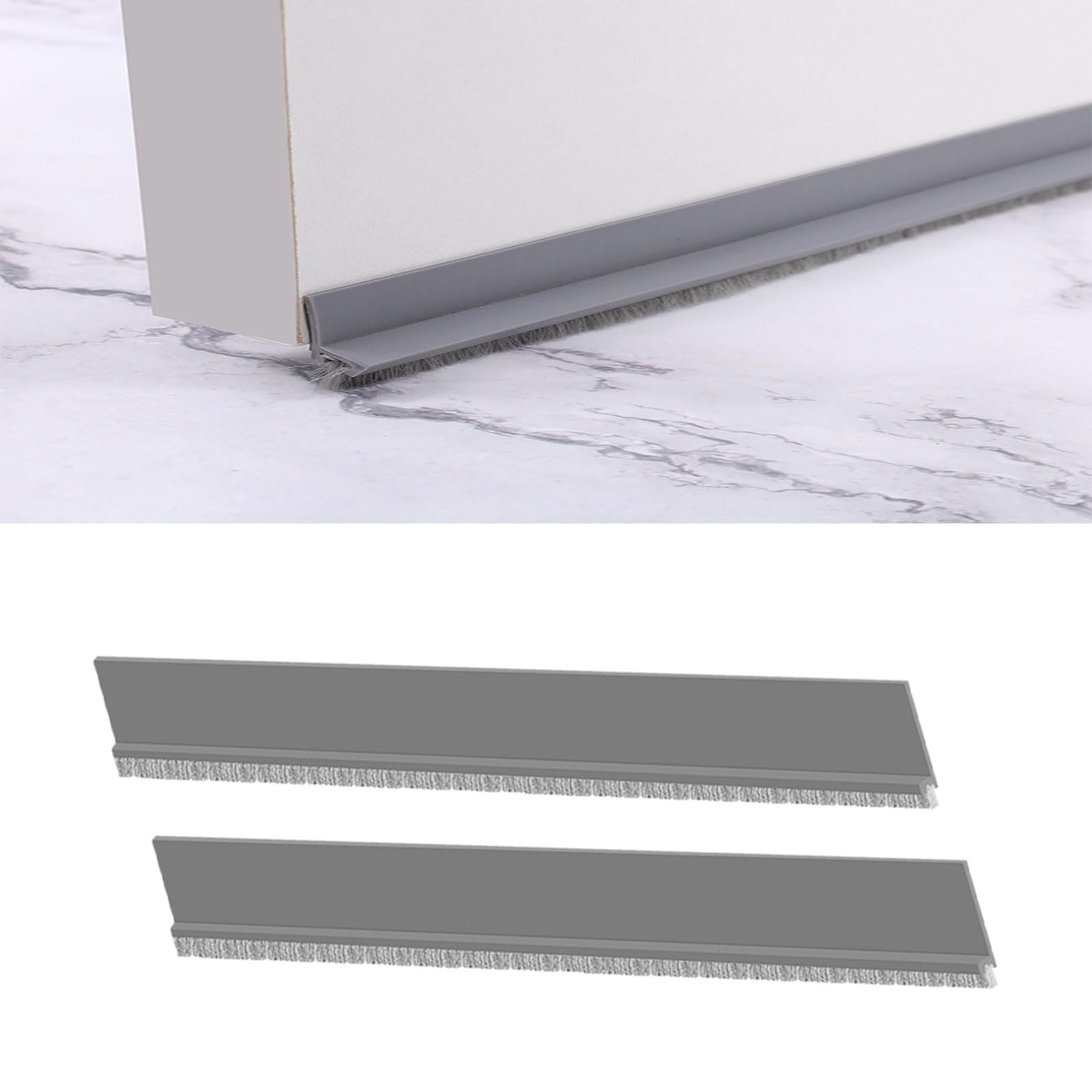 Furforstk Draft Excluder for Doors 2 Pcs Door Draft Excluder, Door Sealing Strip, Energy Saving