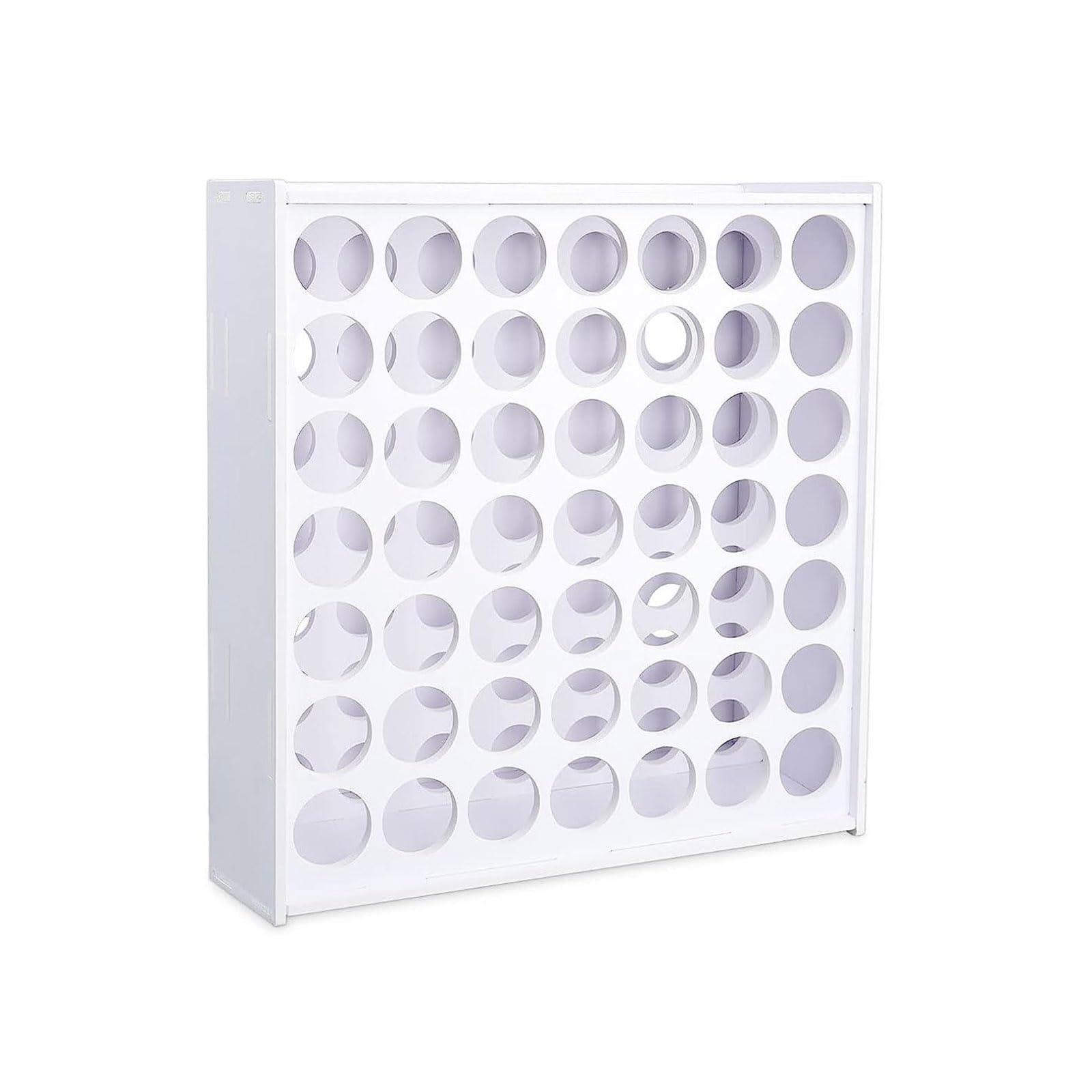 Msioytog Sturdy Paint Rack Stand Bottle Organizers Wall Mounted Rack for 2oz Craft Paints Space Saving White Space Saving Organizers